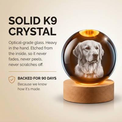 Personalised 3D Photo Crystal with LED Base