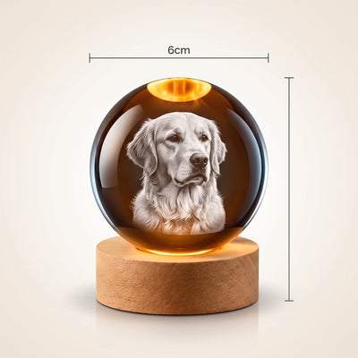 Personalised 3D Photo Crystal with LED Base