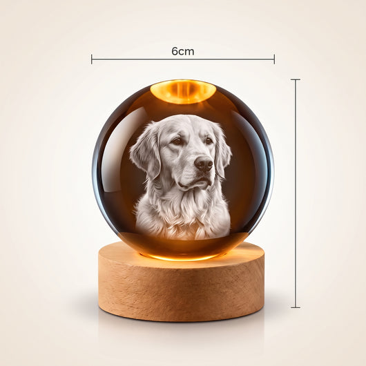 Personalised 3D Photo Crystal with LED Base